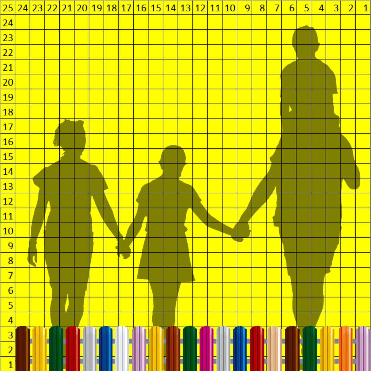 Декоративный заборчик «Нарядный Палисадник» высота 0.3м разноцветный